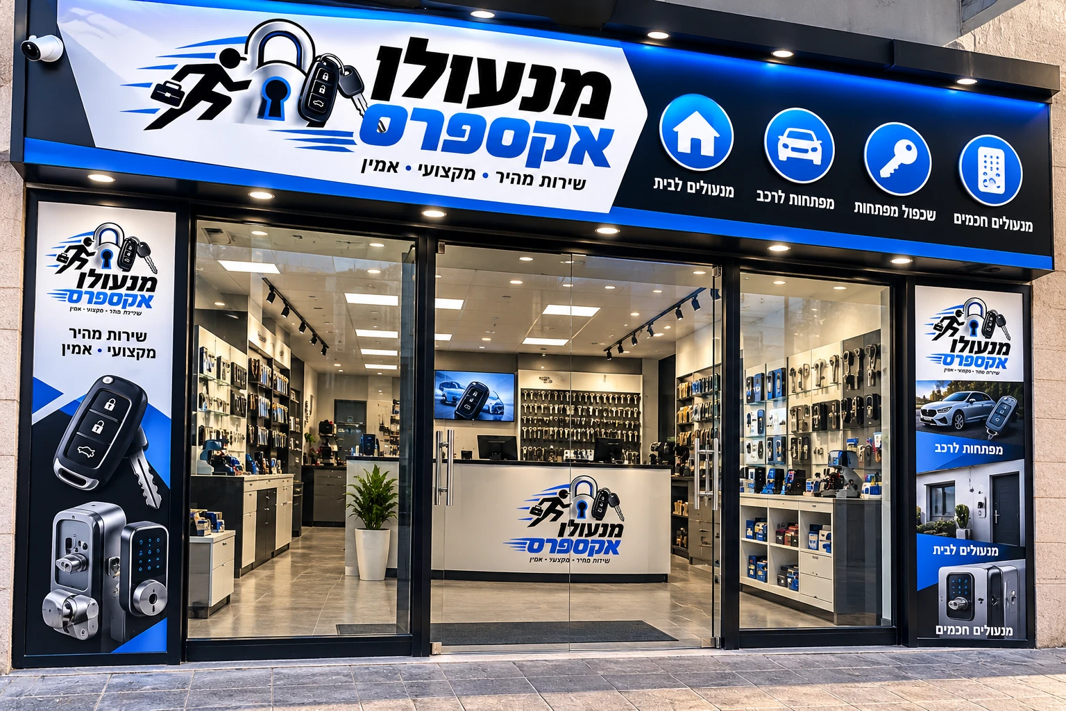 חזית חנות מנעולן אקספרס